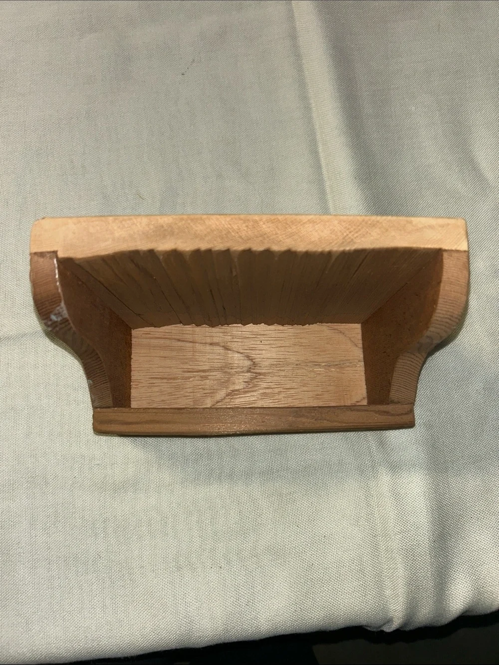 Wood Desk Organizer Caddy - Natural Brown